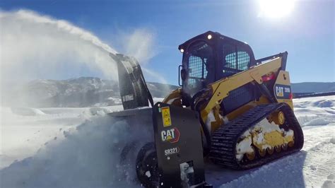 cat skid steer snow blower controls|cat skid steer snow blower.